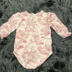 Janie and Jack pink bodysuit